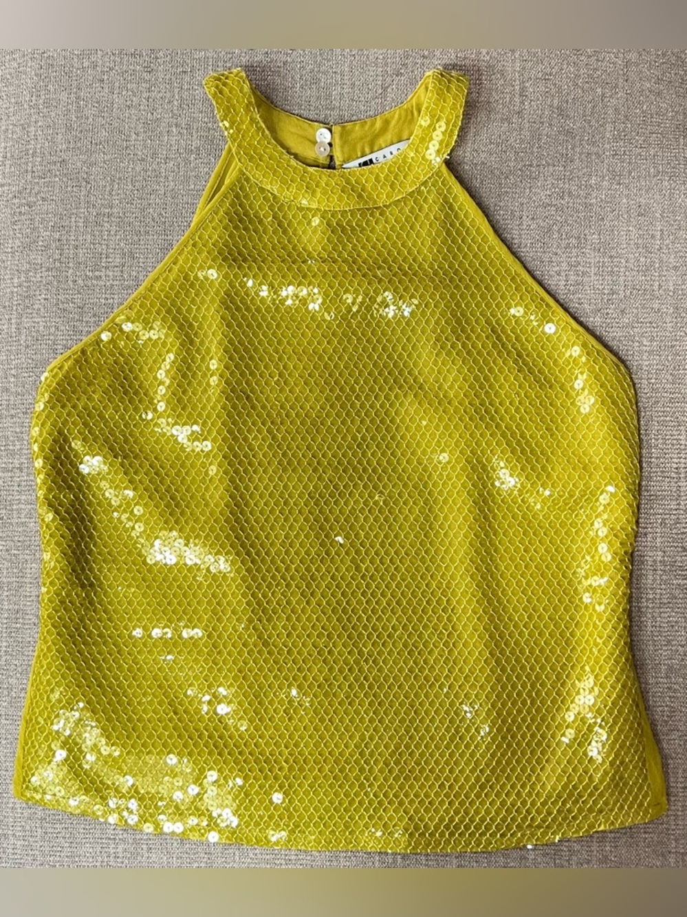 Carole Little Sequin Sleeveless Top